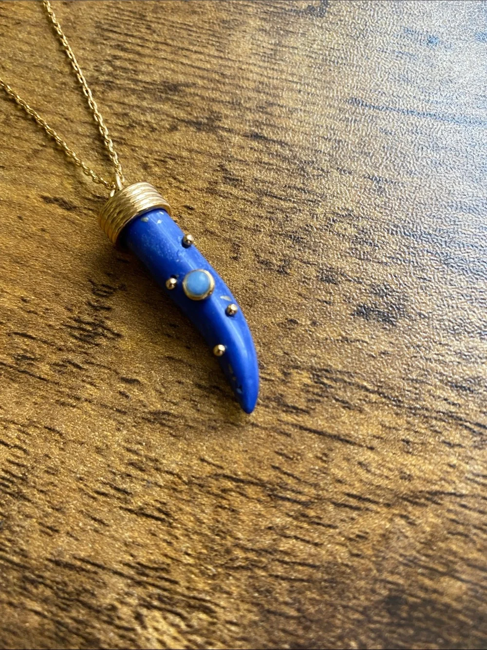 NWT MADEWELL Semiprecious Horn Charm Necklace Set - Picture 5 of 8